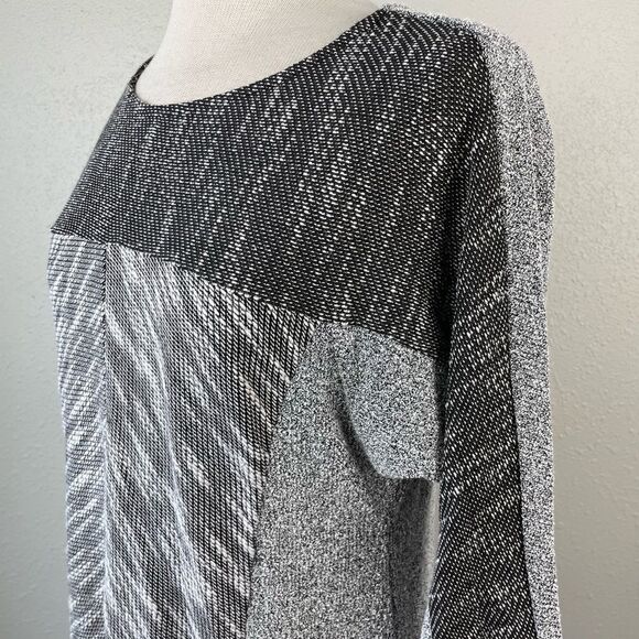 NWT Sharagano Gray Sweater Top Size L - Picture 4 of 8